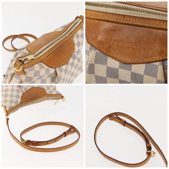 LOUIS VUITTON Damier Azur Siracusa PM Shoulder Bag N41113 LV Auth BA6689 - Picture 16 of 16